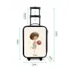 Jongen met een basketbal in beige kleuren Kinderkoffer - Zwart klein -productfoto_formaten