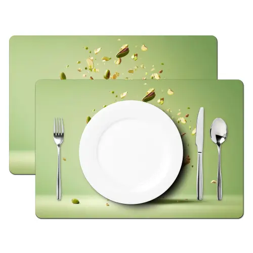 Pistache - Taart - Noten - Eten Placemat vinyl groot -zzsfeer2_Kitchenyeah-website