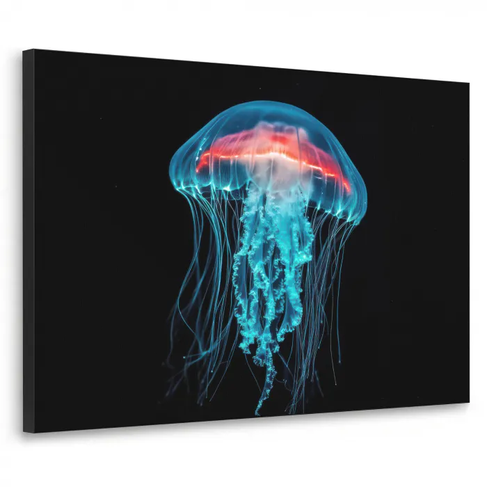 Kwal - Tentakels - Blauw - Licht Textielframe - compleet frame klein -3d