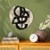 Cirkels - Lijnen - Vormen - Zwart Wandcirkel Organisch Forex 3mm klein -sfeer2