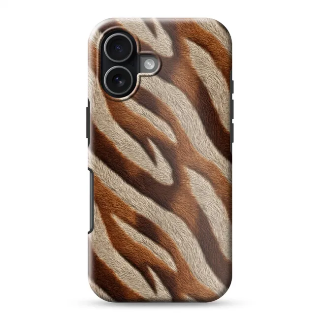 Telefoonhoesje Toughcase - Zebra - Patroon - Bruin