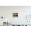 Schapen - Bruin - Wit - Grindpad textielposter latten blank klein -kinderkamer