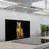 Panter - Realistisch - Bruin keuken achterwand spatscherm klein -3d_schuin