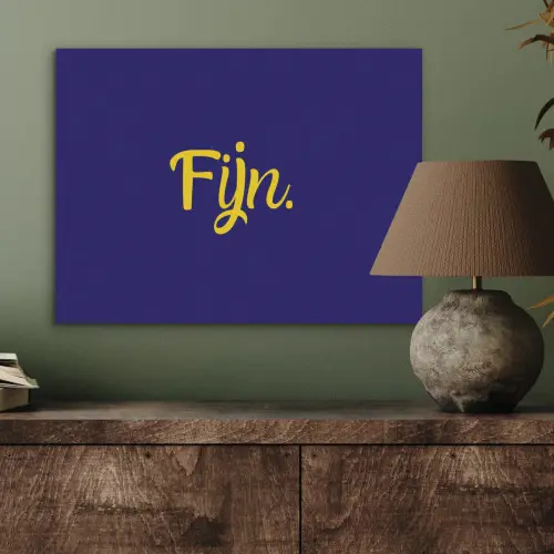 Blauw - Geel - Fijn PET vilt klein -sfeer2