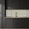 Sierlijk - Ornament - Blauw keuken achterwand 2 middel 871 -sfeer1