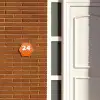 Oranje - Blokjes - Klassiek Naambord Hexagon klein -sfeer3-hexagon-XS