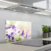 Lavendel - Vlinder - Bloemen keuken achterwand spatscherm klein -3d_schuin