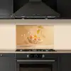 Peach - Eten - Taart - Oranje keuken achterwand spatscherm klein -sfeer1