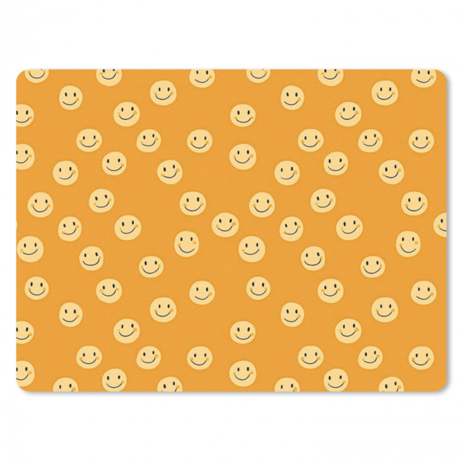 Smileys - Retro - Heel muismat rubber klein 262 -3d