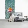 Badeend - Zwemband - Geel fotobehang vinyl groot -slaapkamer