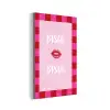 Kiss - Roze - Frans - Valentijn aluminium wit klein -3d