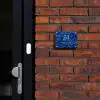 Blauwe rozen - Klassiek Naambord Rechthoek middel -sfeer1-rechthoek-S