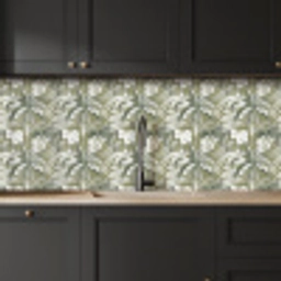 Botanisch - Bloemen - Groen keuken achterwand 2 middel 871 -sfeer1