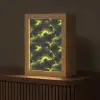 Geel - Storm - Wolken Light Box met kabel (Tafellamp) klein 925 -z3d_website