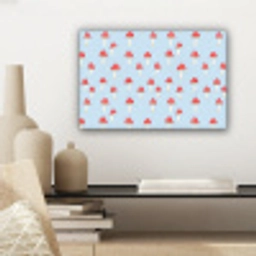 Paddenstoel -Sprookje - Blauw canvas 2cm klein 34 -sfeer6