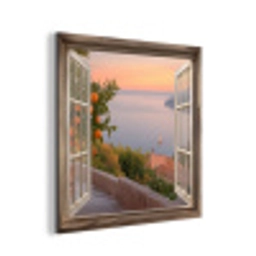 Doorkijk - Uitzicht - Meer - Landschap aluminium wit klein -3d