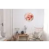 Orchidee - Bloemen - Roze - Bloemblaadjes Wandcirkel aluminium klein -woonkamer