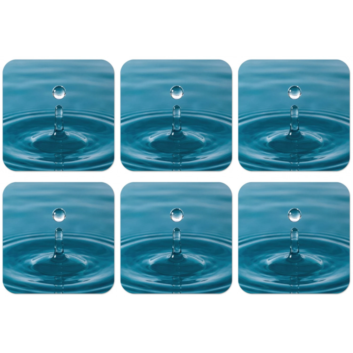 Waterdruppel - Water - Oppervlakte onderzetter kurk middel -zkaufland3dotto