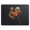Orchidee - Doorzichtig - Bloem muismat rubber klein -3d