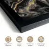 Marmer - Acryl - Goud - Luxe - Abstract fotolijst zwart zonder passe partout klein -sfeer2