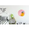 Matroos - Eend - Roze Wandcirkel aluminium klein -kinderkamer