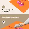 Discoballen - Kers - Spiegels - Roze Inductie beschemer met haakjes klein -ky-schoon-nl