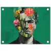 Man - Planten - Groen tuinposter los doek klein -3d