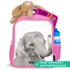Oscar Olifant Kinderrugzak - Roze middel -inhoud_NL