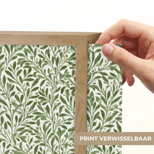 Botanisch - Takken - Groen Light Box met batterij (Wandlamp) middel 907 -USP_websiteprintNL