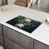 Glasstukjes - Leliebladeren - Vis - Oranje Inductie beschermer vinyl 3mm klein -sfeer8
