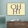 Oh hi - Geel - Monogram canvas 2cm klein -sfeer4