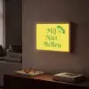 Mij niet bellen - Telefoon - Geel Light Box met batterij (Wandlamp) middel -sfeer1