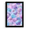 Schelpen - Paars - Blauw - Patroon fotolijst zwart zonder passe partout klein -3d