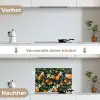 Sinaasappels - Bloesems - Bladeren - Tropisch keuken achterwand spatscherm klein -voor_na_DE