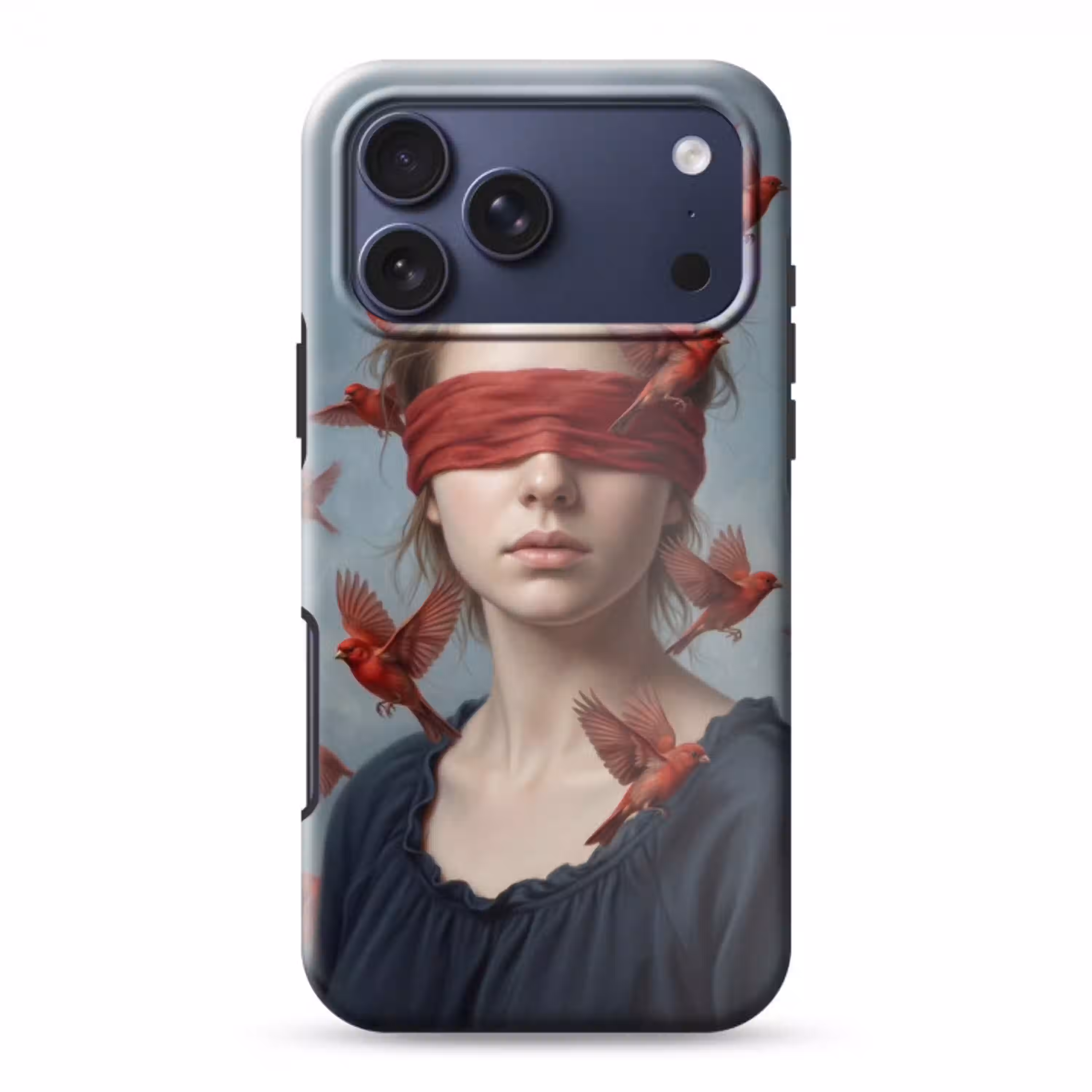 Portret - Krachtig - Rood Toughcase MagSafe Apple iPhone 17 Pro Max klein -3d
