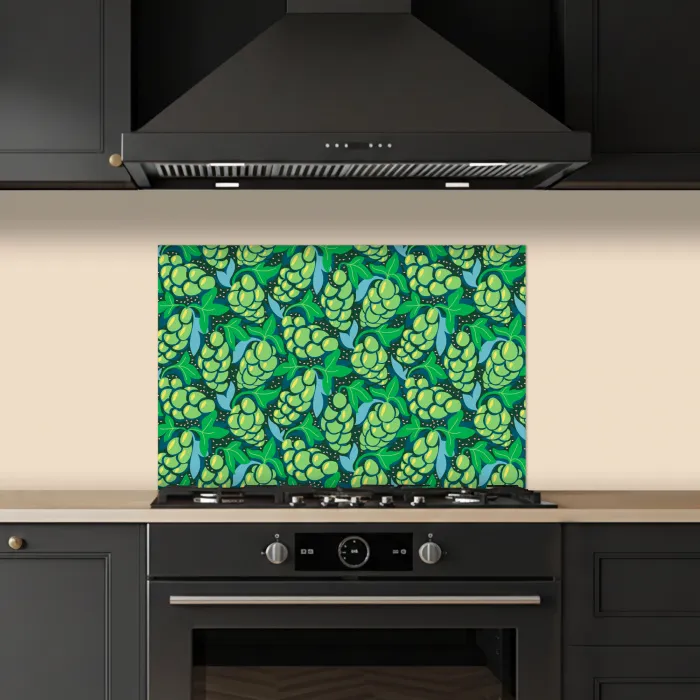 Druiven - Tros - Groen keuken achterwand spatscherm klein 900 -sfeer1