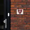 Rood hart - Traditioneel Naambord Rechthoek middel -sfeer1-rechthoek-S