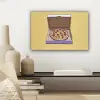Pizza - Doos - Salami - Illustratie canvas 2cm klein -sfeer6
