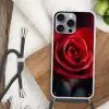Rood - Roos - Romantisch Hoesje iPhone 16 Pro Max met koord klein -sfeer4