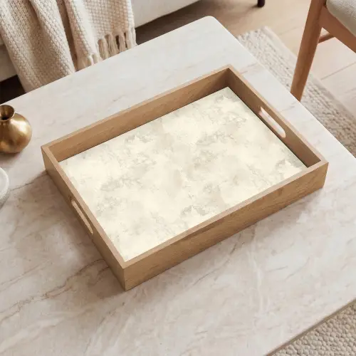 Patroon - Organisch - Beige Dienblad Rechthoek middel 911 -sfeer1