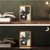 Modern - Zwart wit - Abstract - Kunst Light Box met kabel (Tafellamp) klein -sfeer3