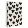 Hartjes - Zwart - Beige KitchenYeah - Keuken - Canvas klein -3d