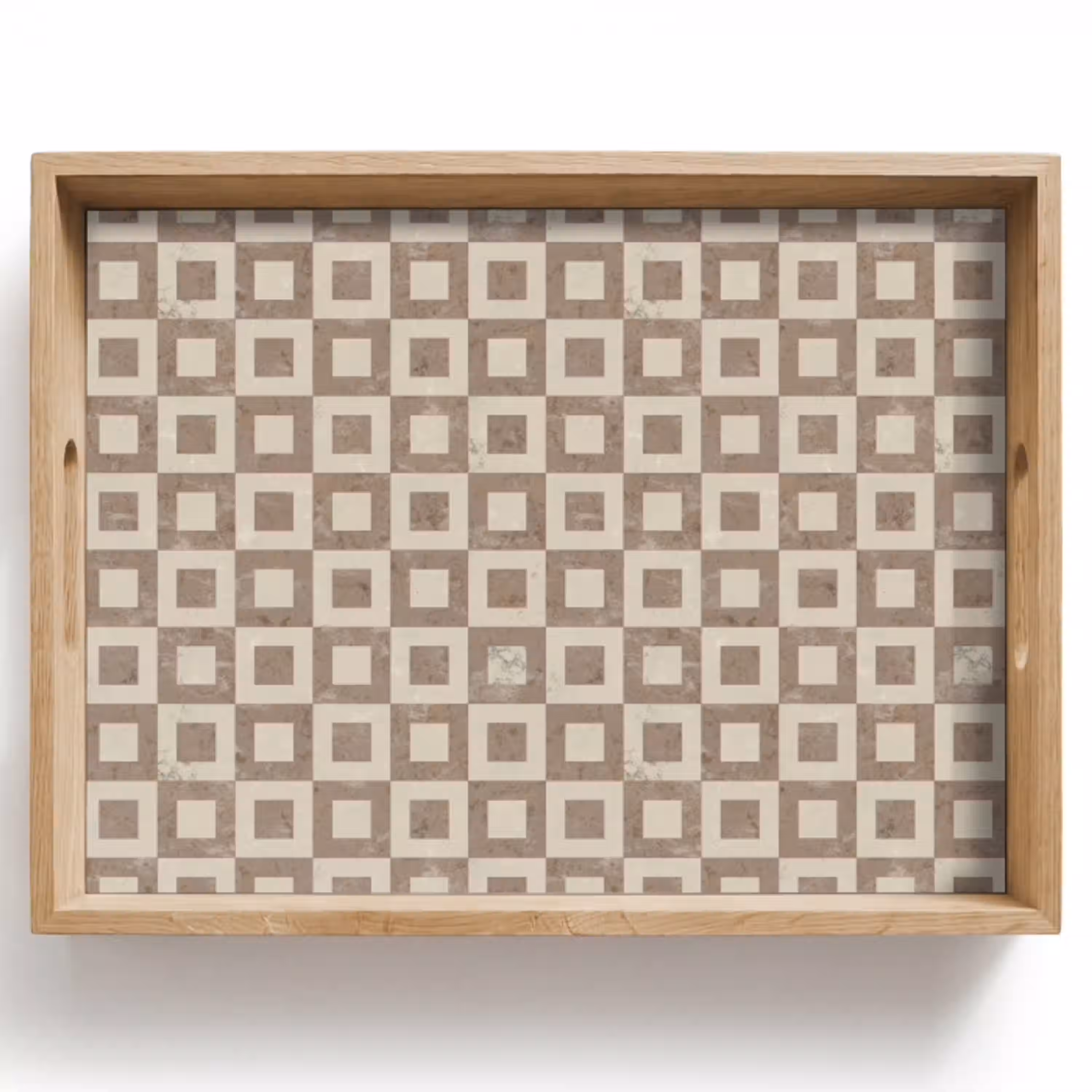 Patroon - Marmer - Beige Dienblad Rechthoek middel 911 -z3d_shopping