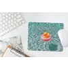 Badeend - Zwemband - Geel muismat rubber klein -witbureau