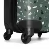 Terrazzo patroon veelkleurig groen NBS - Handbagage koffer - Kinderen Unisex middel -wiel