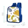 Dinosaurus - Patronen - Jongens - Dino - Kinderen Kinderrugzak - Blauw middel -productfoto_formaten