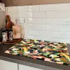 Kleurrijke - Camouflage - Organische - Vormen Inductie beschermer vinyl 3mm klein 276 -sfeer3