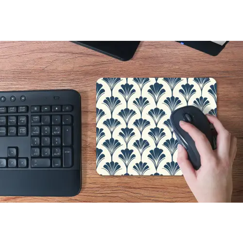 Klassiek - Motief - Blauw muismat rubber klein 262 -toetsenbord