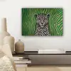Panter - Zebrapatroon - Groen canvas 2cm klein -sfeer6