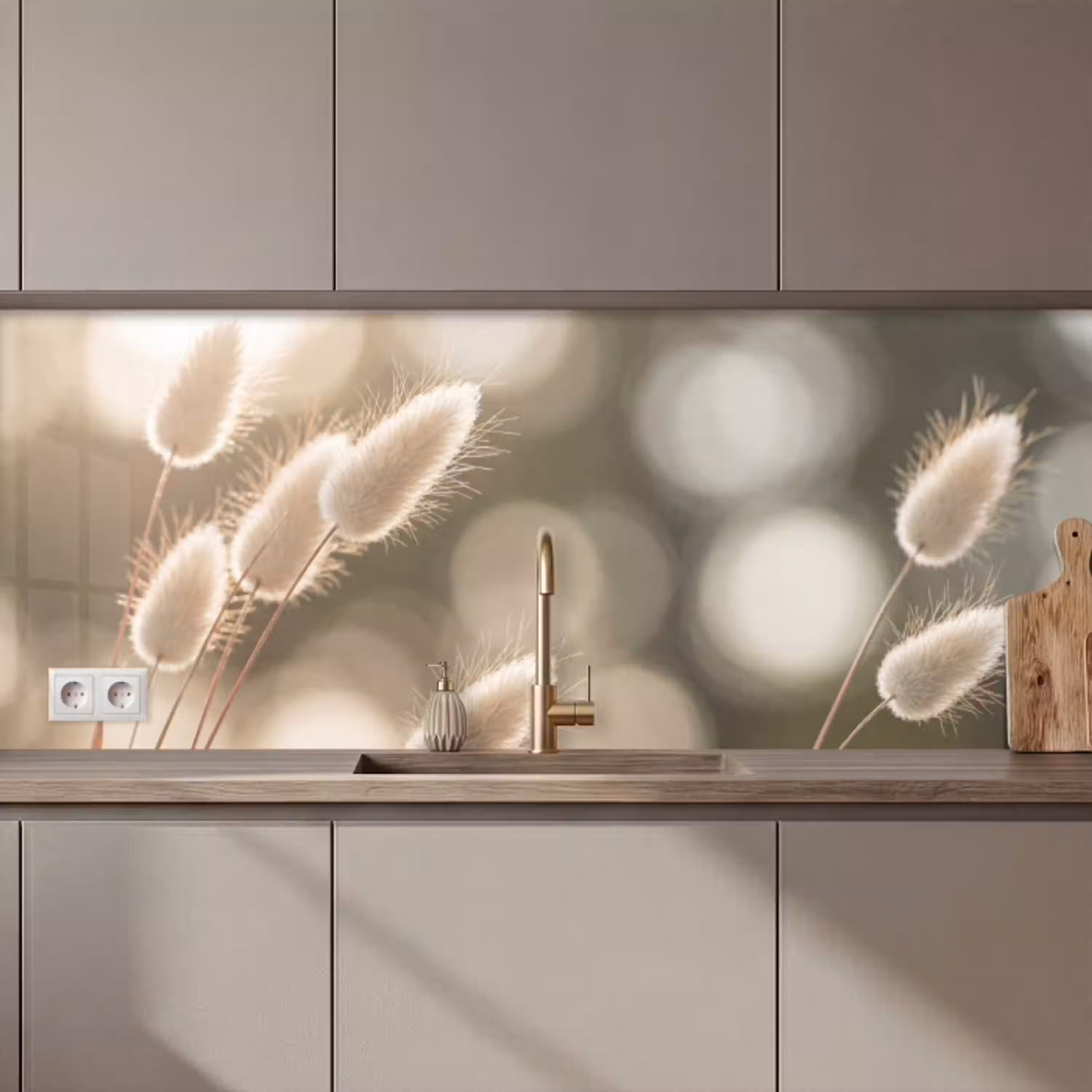 Hazestaartgras - Wit - Zonlicht keuken achterwand 2 middel zz_3dshopping